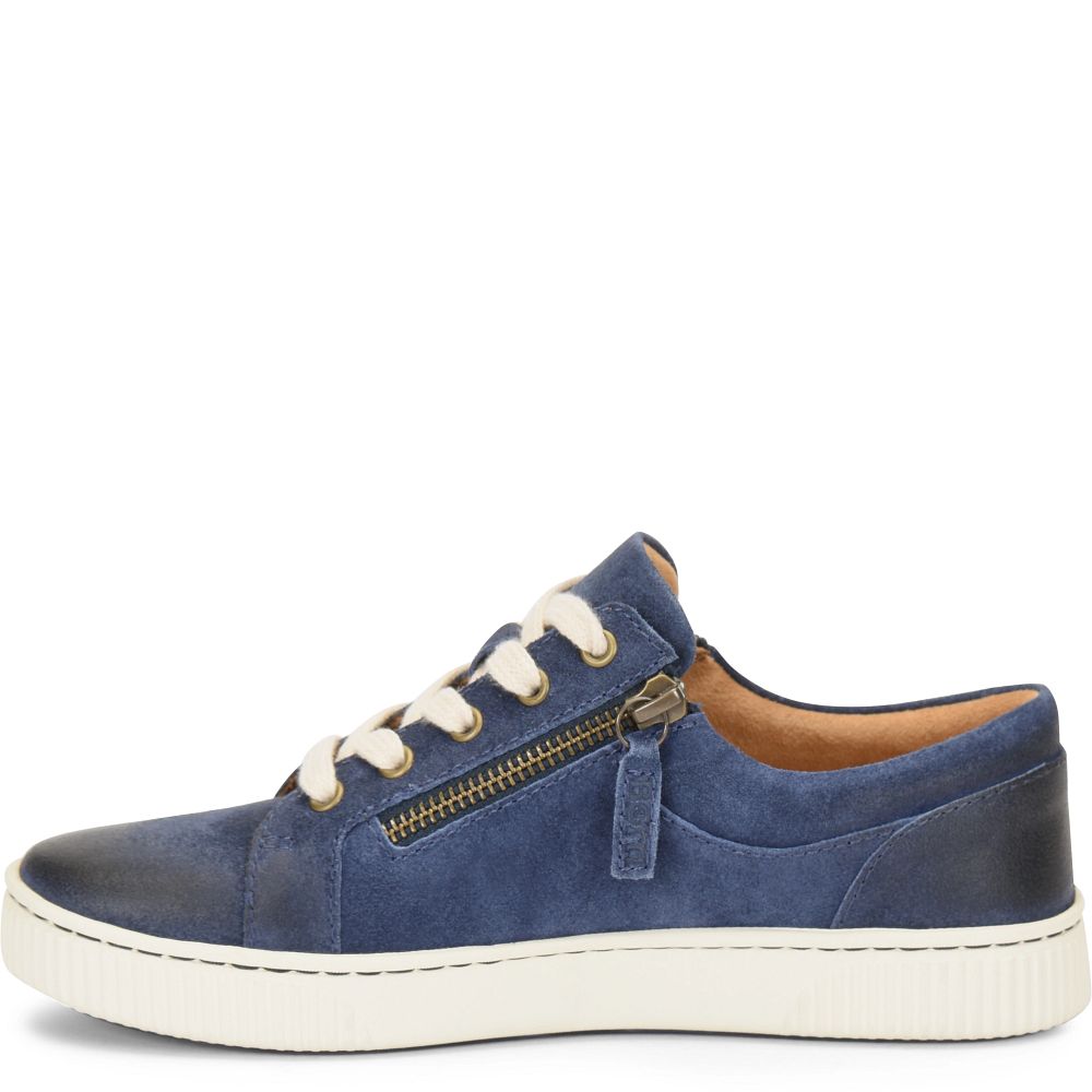 Born Paloma Slip-Ons Navy Indigo Distressed Product ID-Tomzv2yw