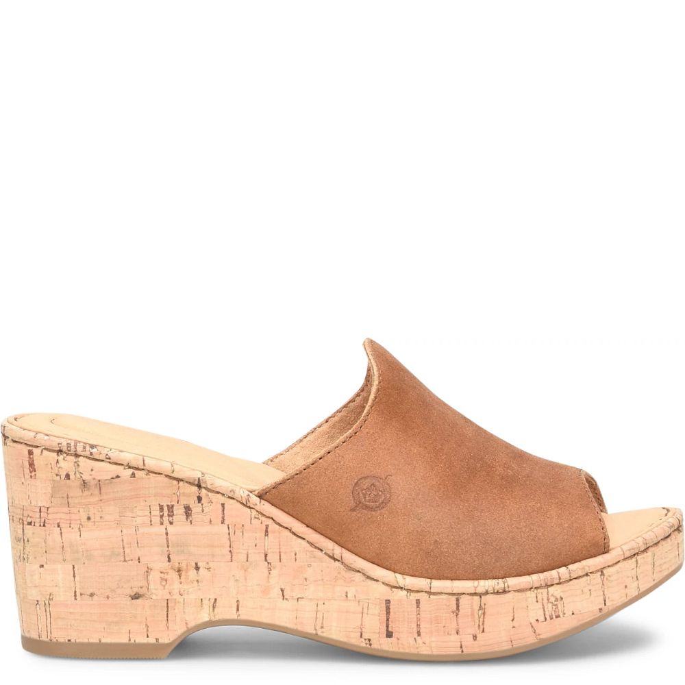 Born Lilah Sandals Tan Camel Distressed Product ID-WXNaFnCG