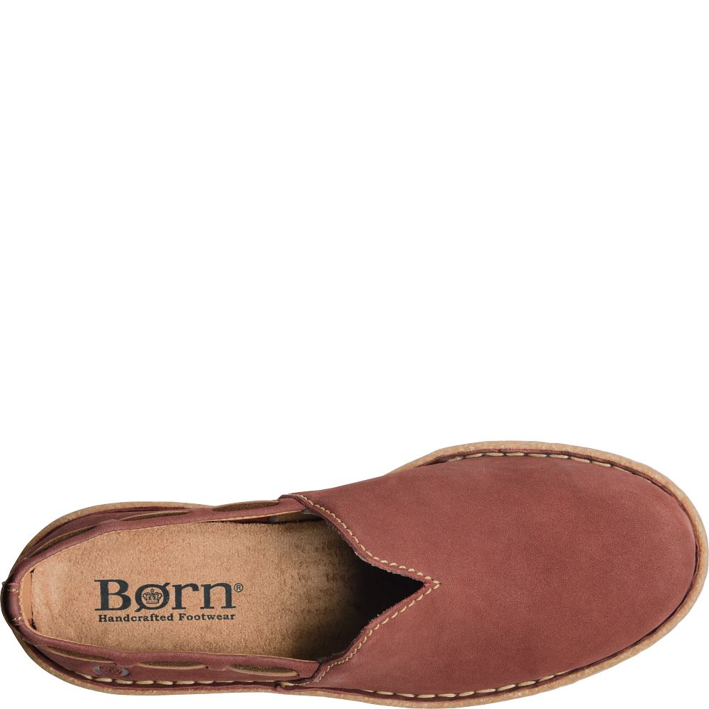 Born Naya Slip-Ons Brick Nubuck Product ID-Wi50HSzx Born Naya Slip-Ons Brick Nubuck Product ID-Wi50HSzx