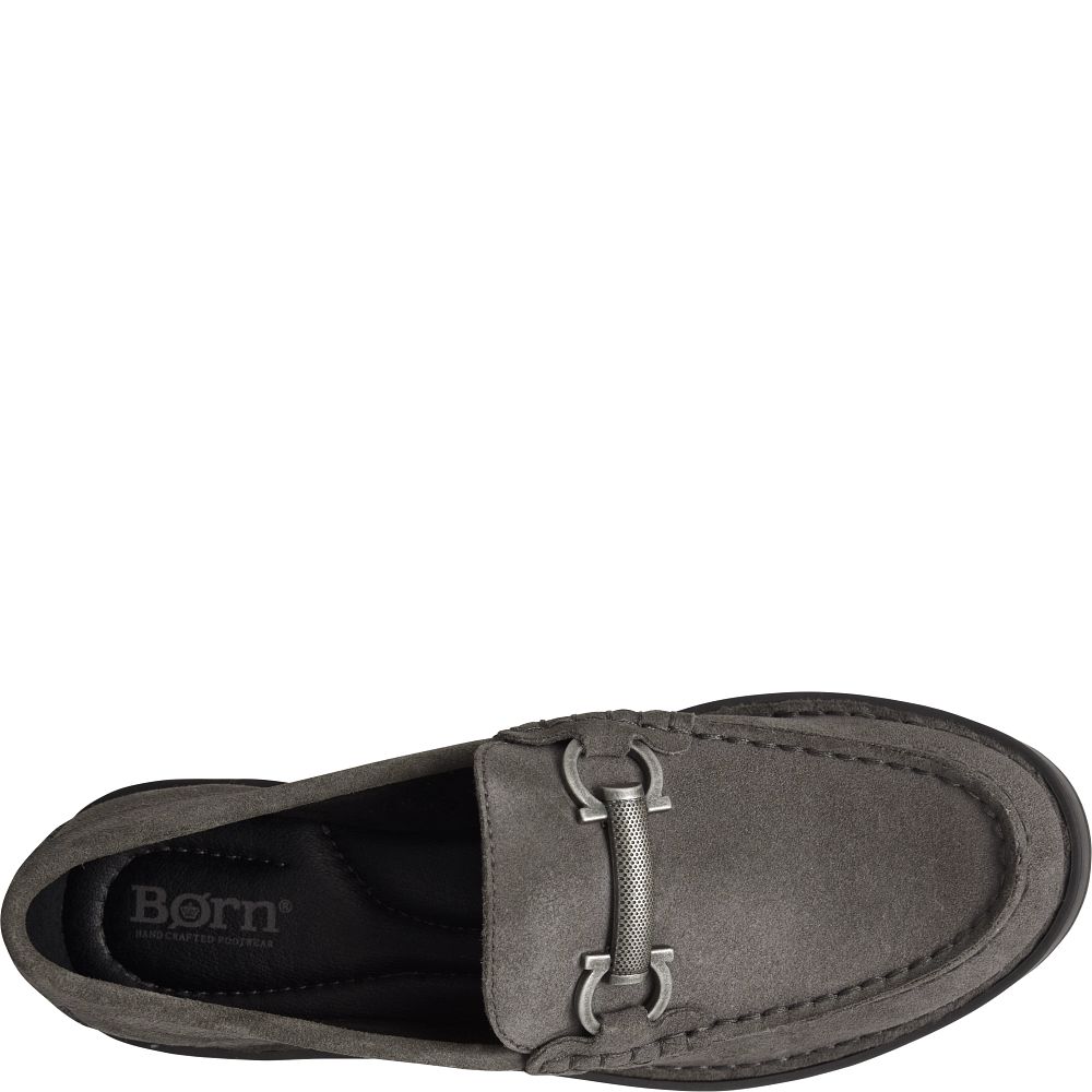 Born Teramo Slip-Ons Dark Grey Lince Suede Product ID-a4c5rMp2