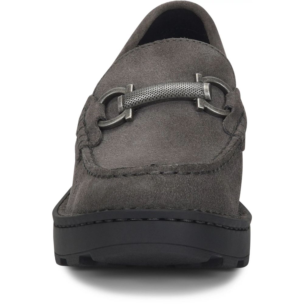 Born Teramo Slip-Ons Dark Grey Lince Suede Product ID-a4c5rMp2