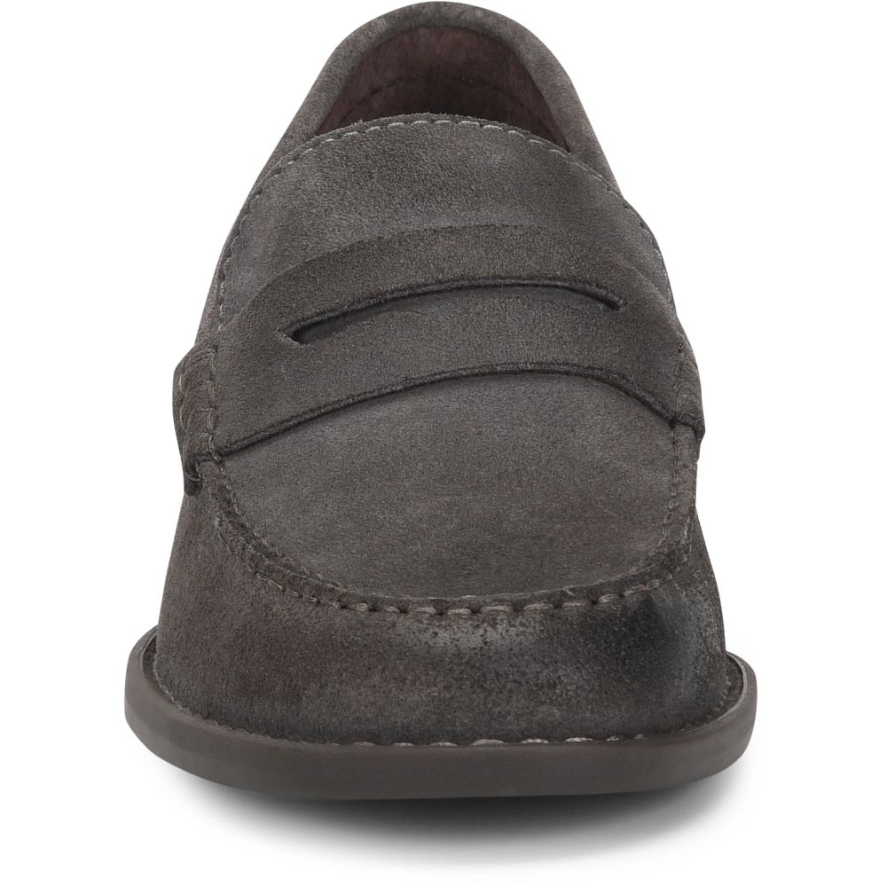 Born Matthew Slip-Ons Dark Grey Catrame Suede Product ID-aEhKIKSn