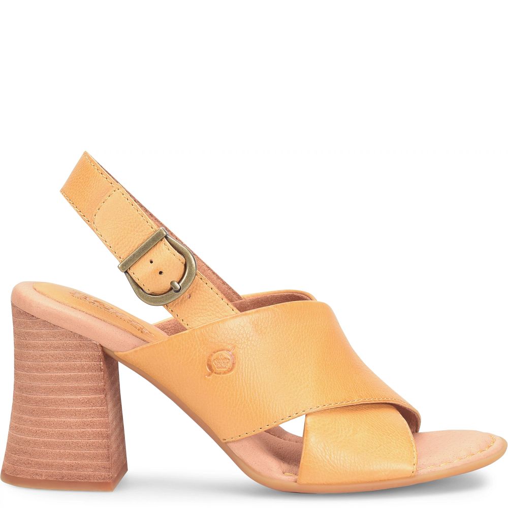 Born Tessa Sandals Yellow Sunflower Product ID-bcrkmGTN