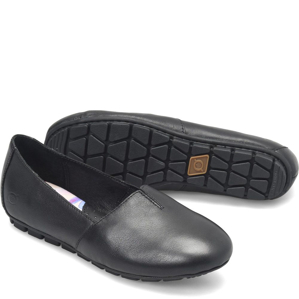 Born Sebra Flats Black Leather Product ID-c8gRU7fG