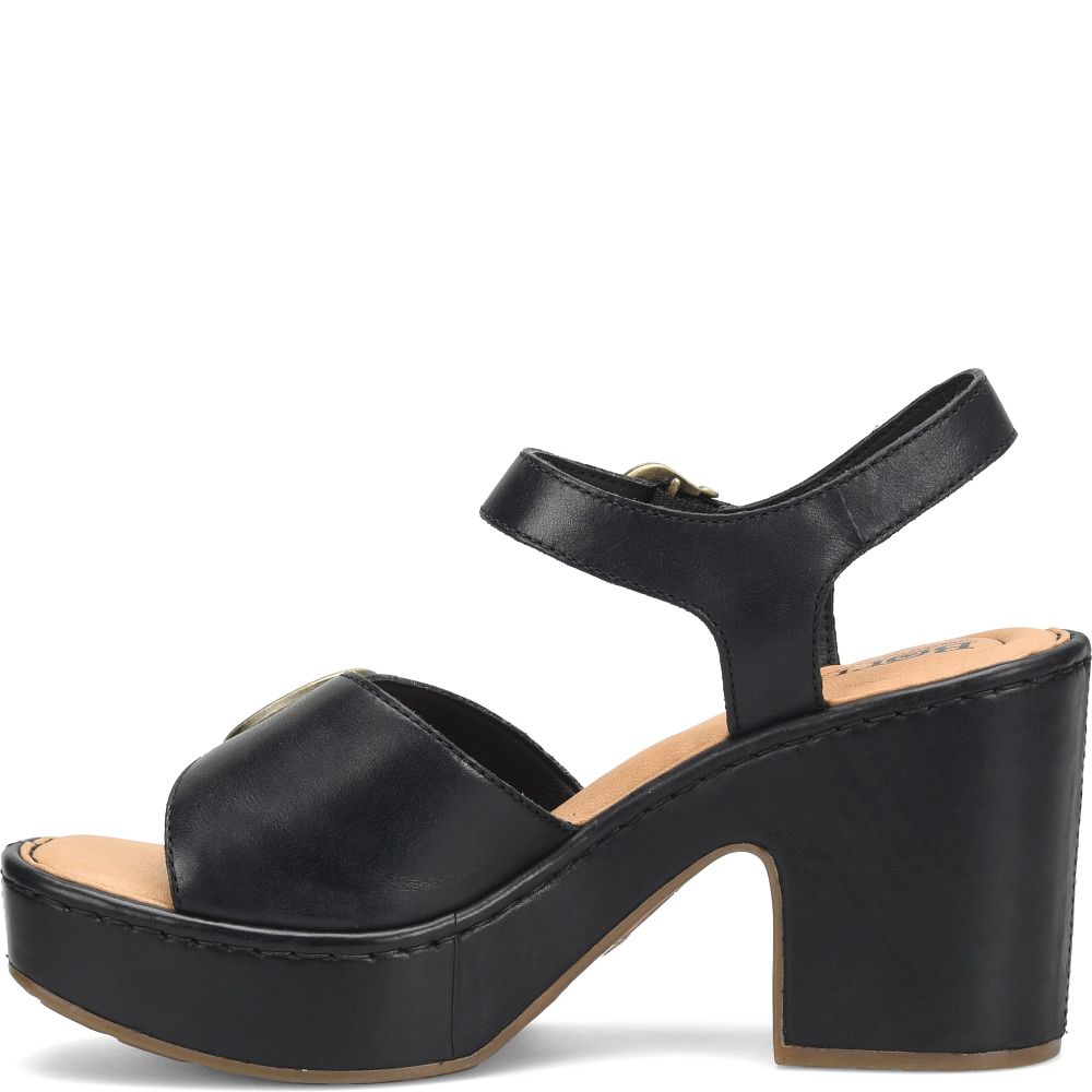 Born Browyn Sandals Black With Leather Wrap Product ID-eD1AFuVK