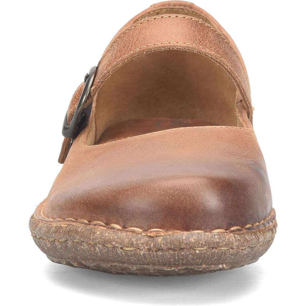 Born Mary Jane Basic Slip-Ons Maple Brown Product ID-f0Q7qM4u