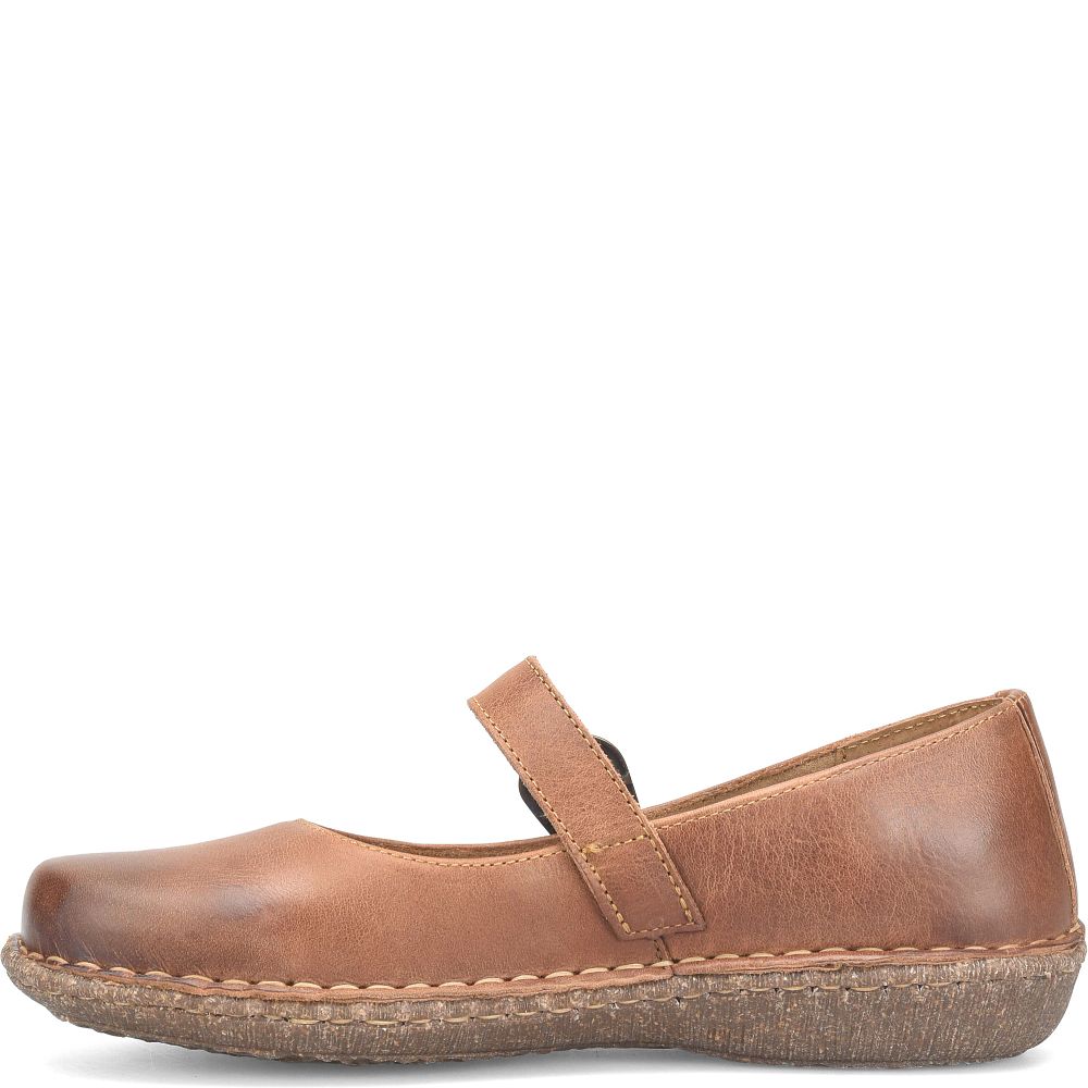 Born Mary Jane Basic Slip-Ons Maple Brown Product ID-f0Q7qM4u