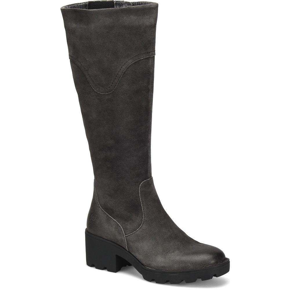 Born Gabriella Boots Dark Ardesia Distressed Product ID-fQT2DGOj