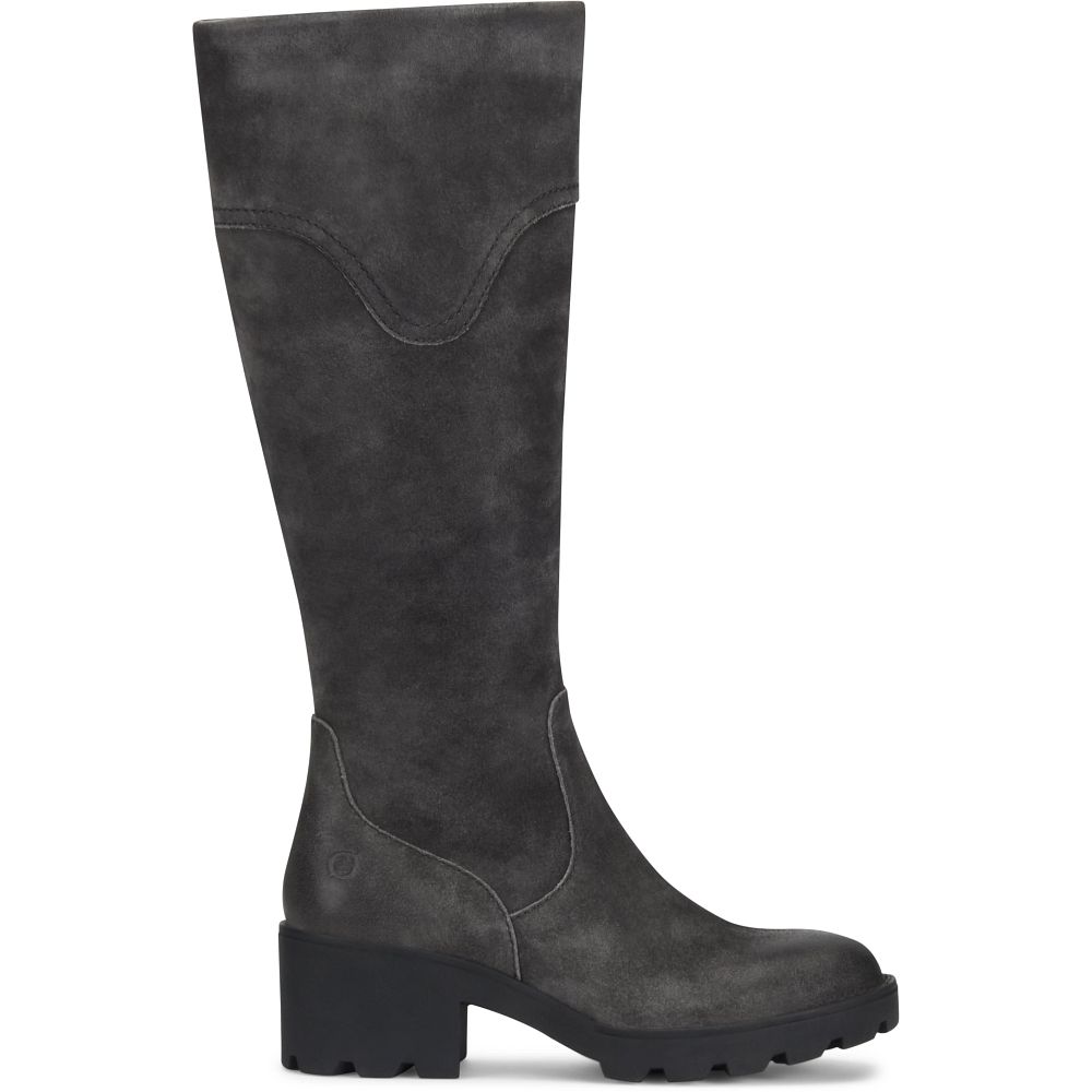Born Gabriella Boots Dark Ardesia Distressed Product ID-fQT2DGOj