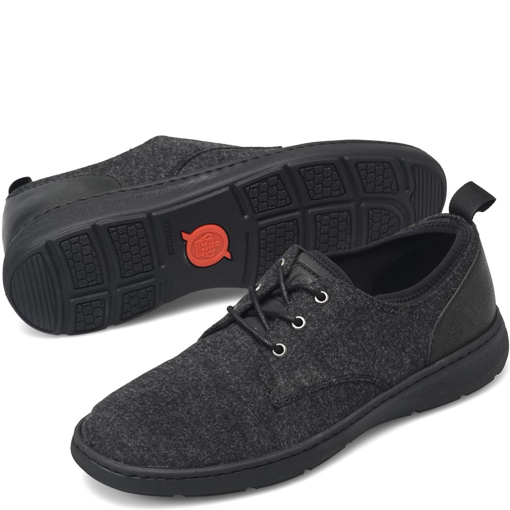Born Marcus Slip-Ons Dark Charcoal Wool Combo Product ID-gAVXbY2s