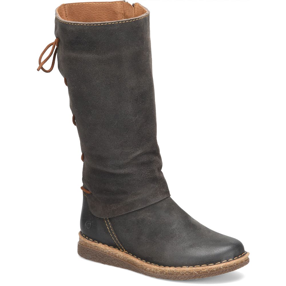 Born Sable Boots Dark Concrete Distressed Product ID-gBntU7LJ