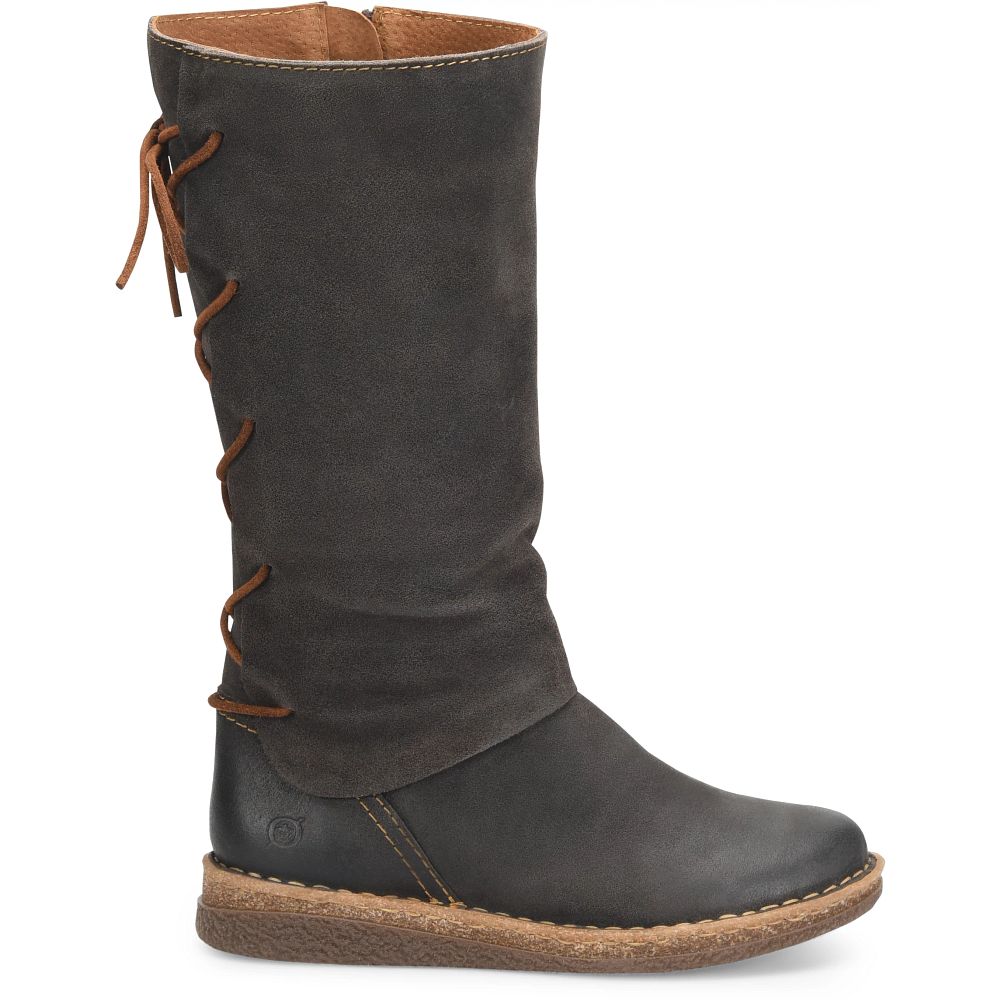 Born Sable Boots Dark Concrete Distressed Product ID-gBntU7LJ