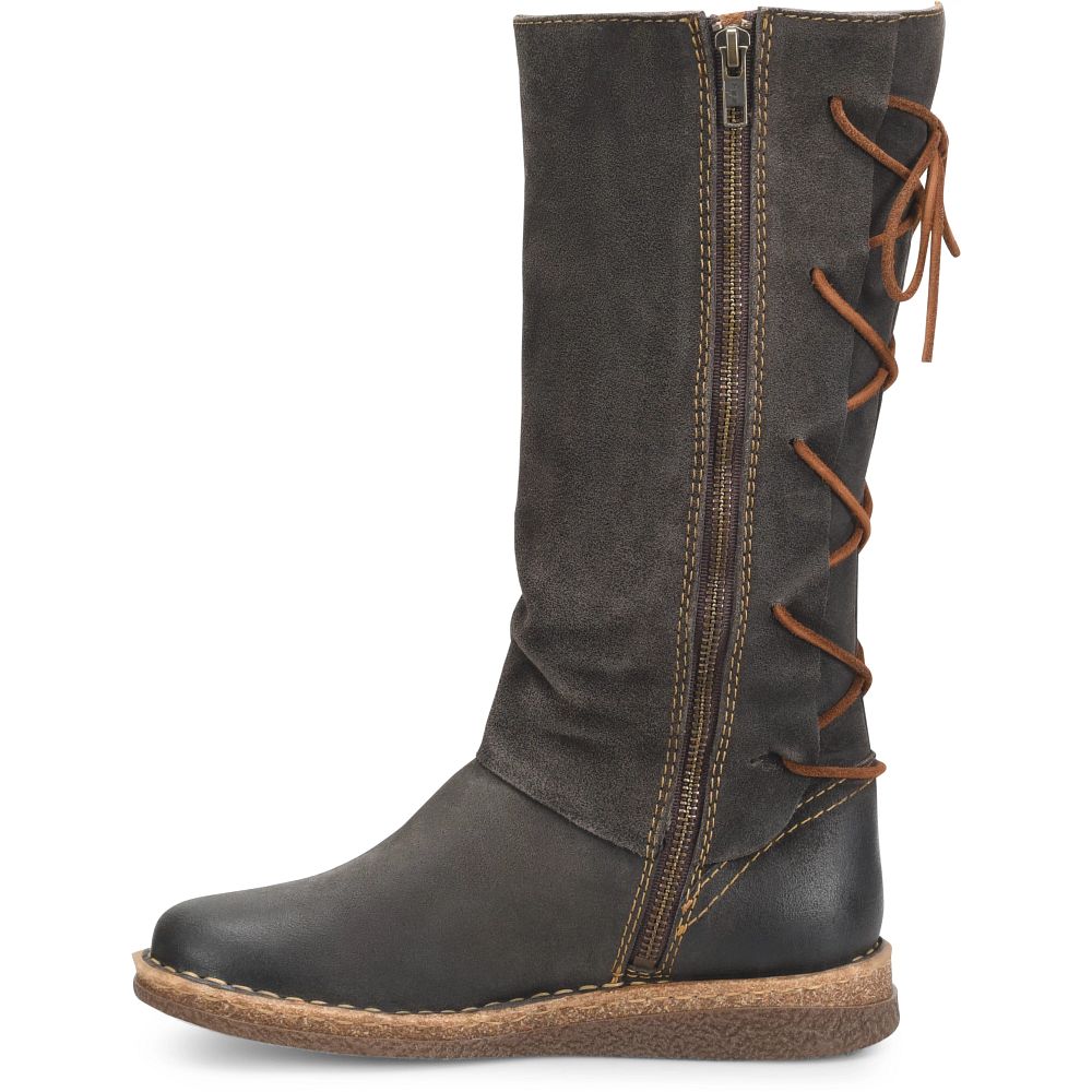 Born Sable Boots Dark Concrete Distressed Product ID-gBntU7LJ