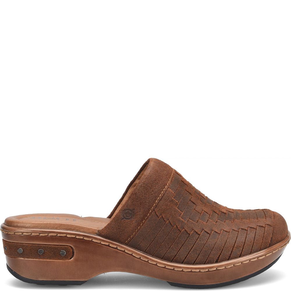 Born Yucatan Distressed Clogs Glazed Ginger Product ID-hOoTFZnh