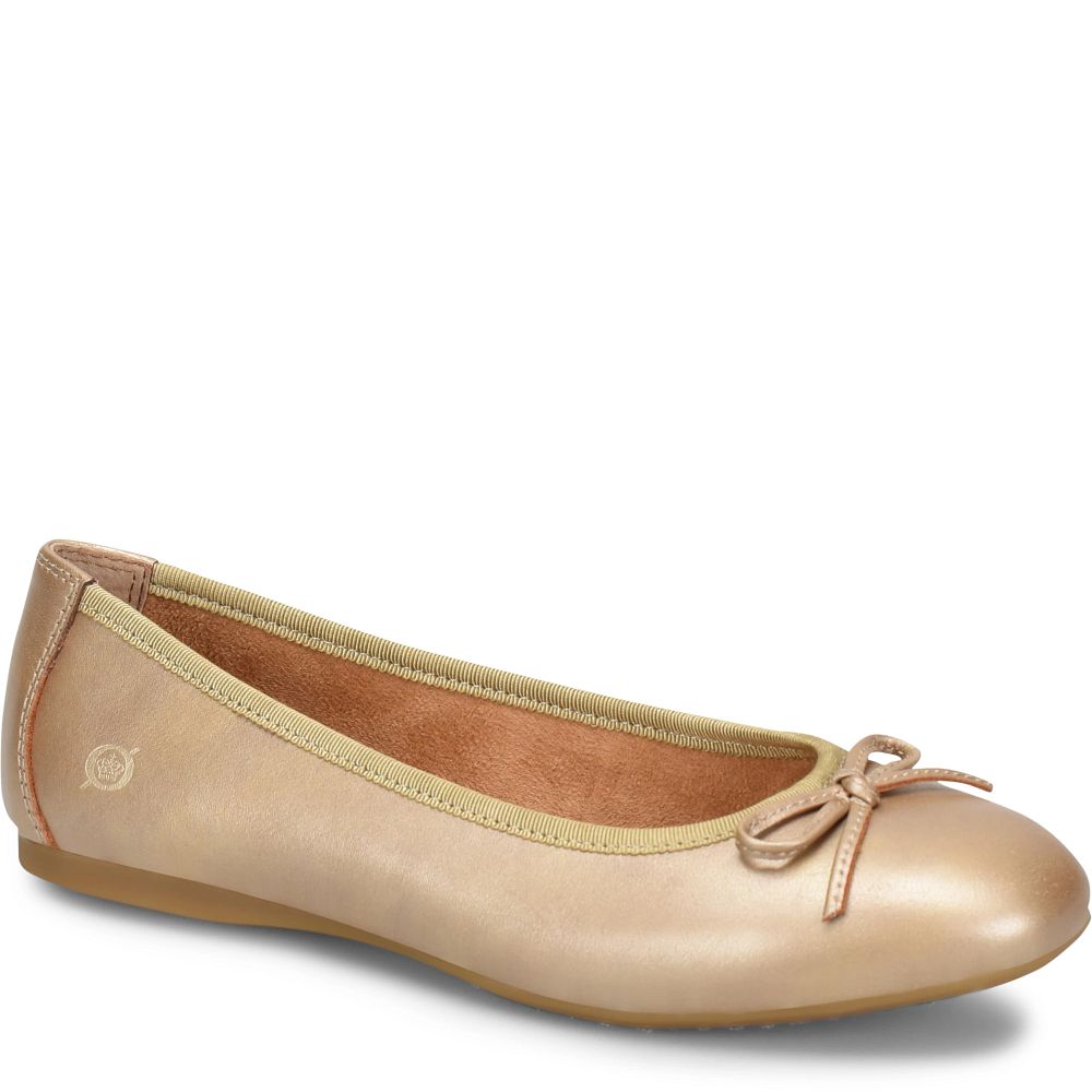Born Brin Flats Gold Metallic Product ID-hiSwxY6y