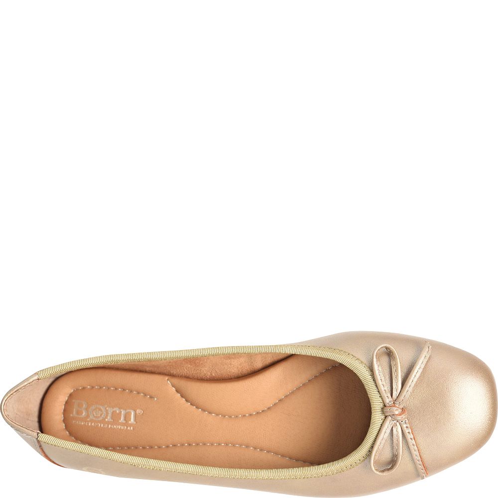 Born Brin Flats Gold Metallic Product ID-hiSwxY6y