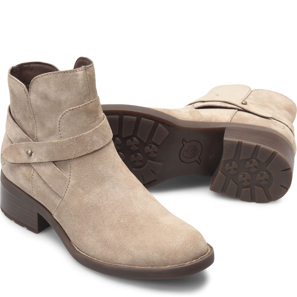 Born Tori Boots Taupe Suede Product ID-j3PKZdTK