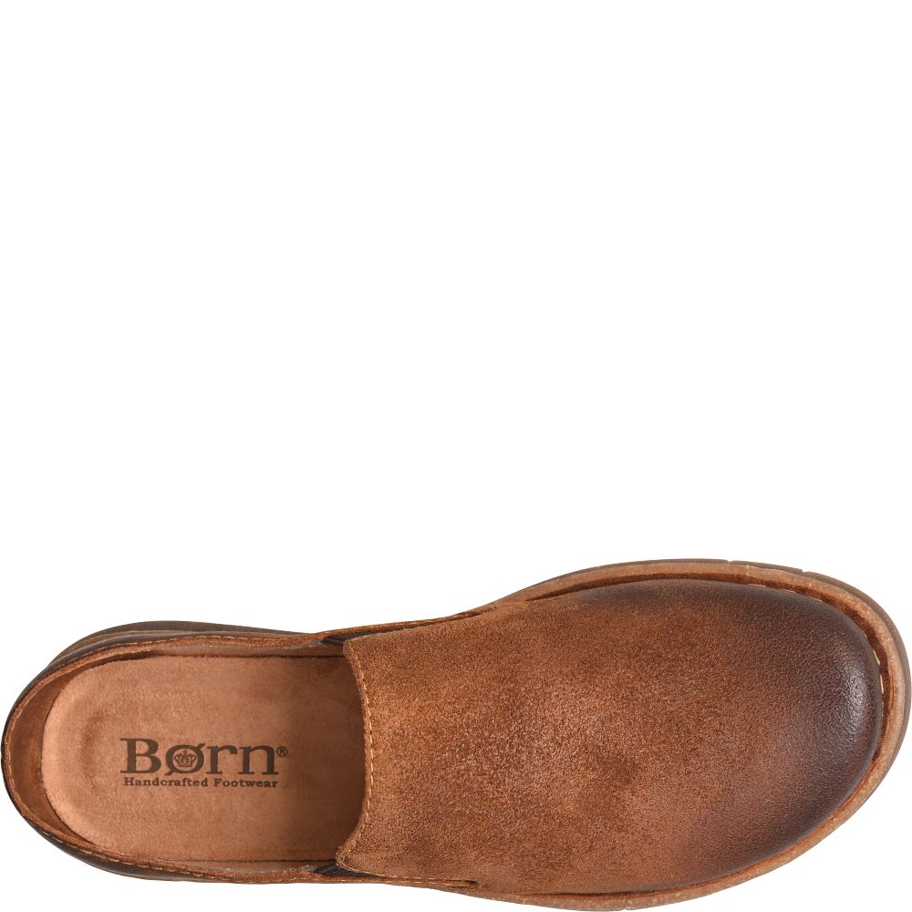 Born Bryson Clog Slip-Ons Glazed Ginger Distressed Product ID-jM1Gh2XH