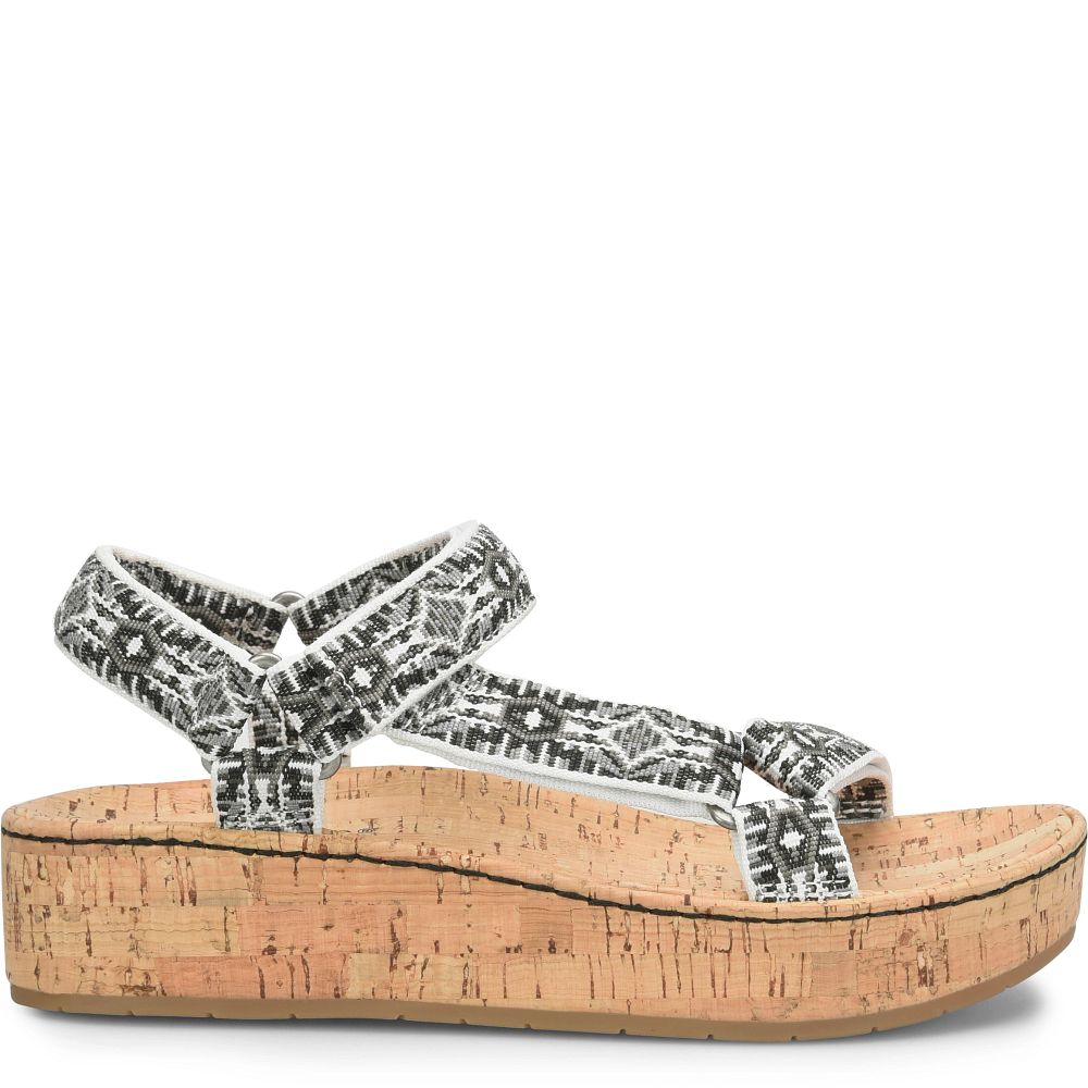 Born Sirena Sandals Black Fabric Product ID-job4IlDF