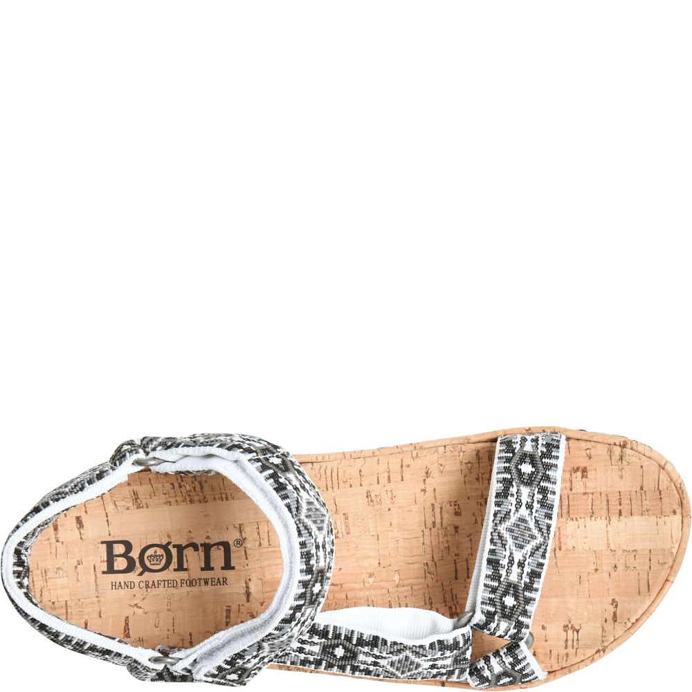 Born Sirena Sandals Black Fabric Product ID-job4IlDF