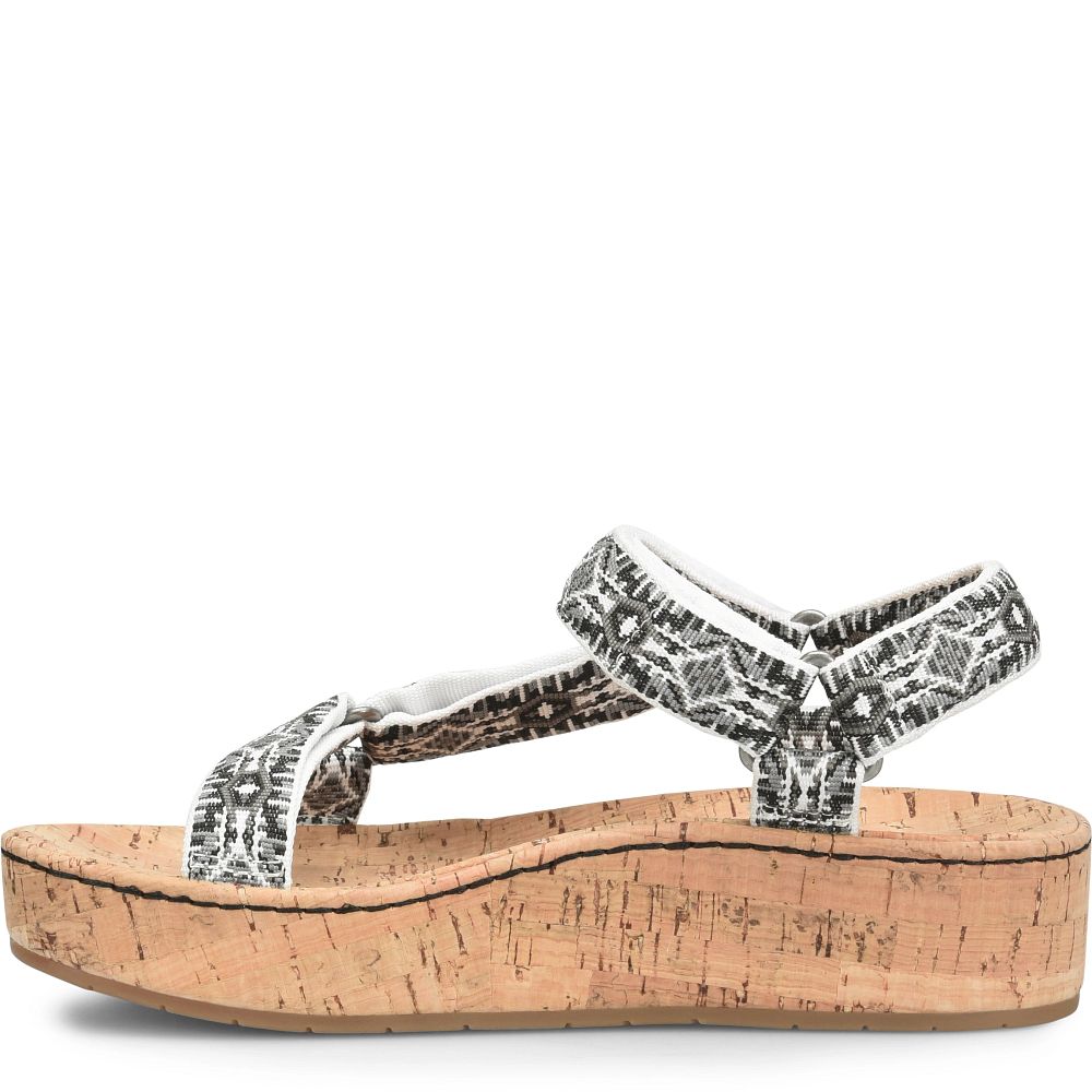 Born Sirena Sandals Black Fabric Product ID-job4IlDF