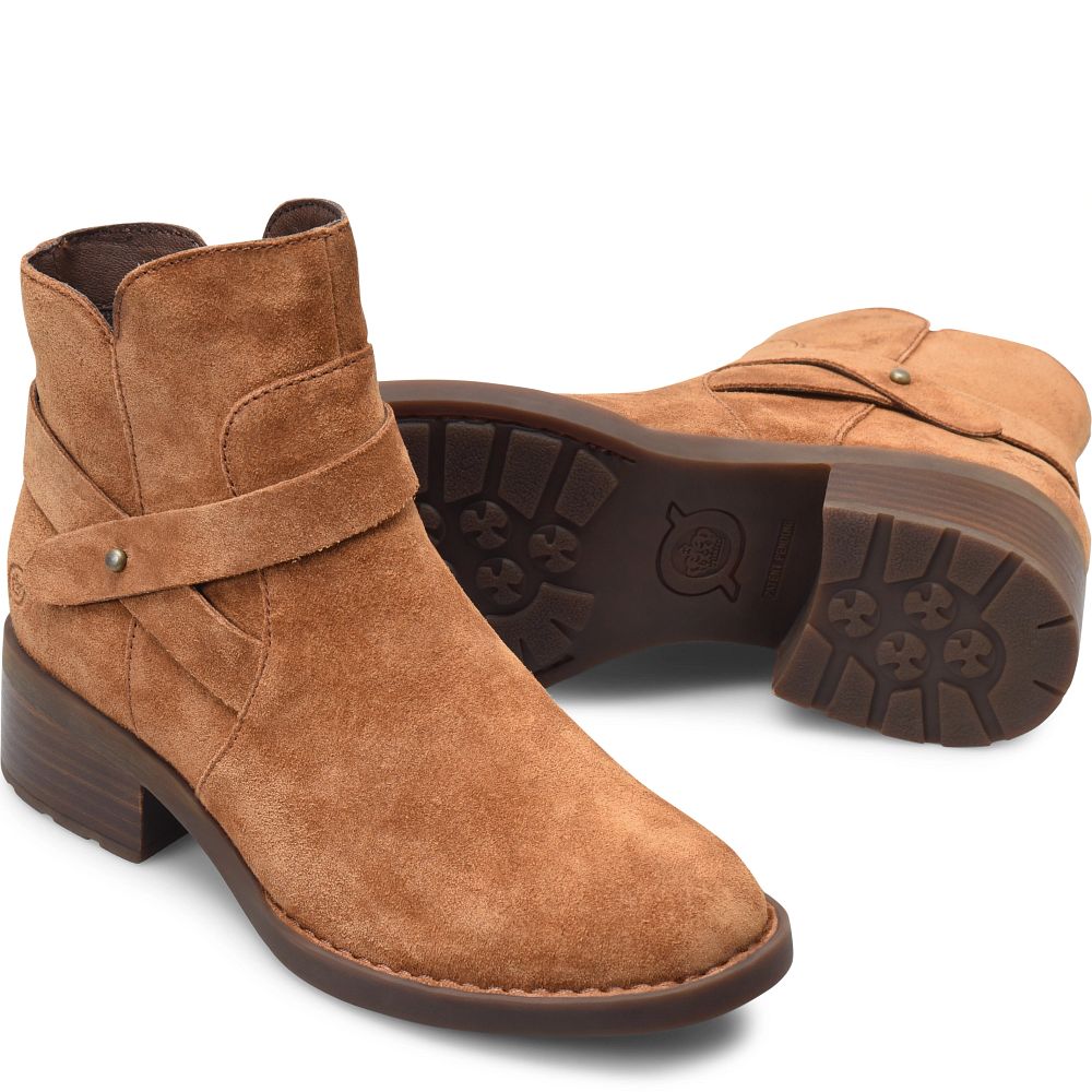 Born Tori Boots Tan Camel Suede Product ID-jvhigCNu