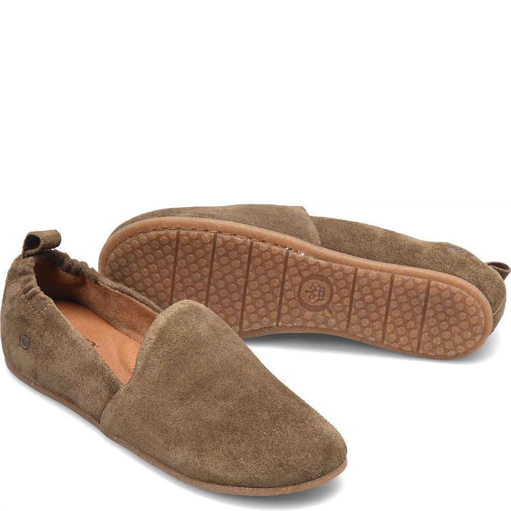 Born Margarite Slip-Ons Taupe Avola Suede Product ID-kbqJf3kz