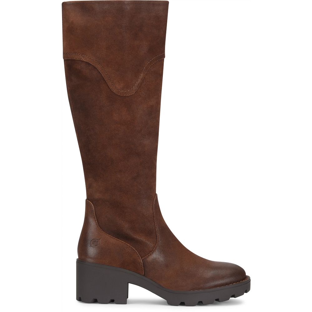 Born Gabriella Boots Brown Sella Distressed Product ID-lsMYExd6