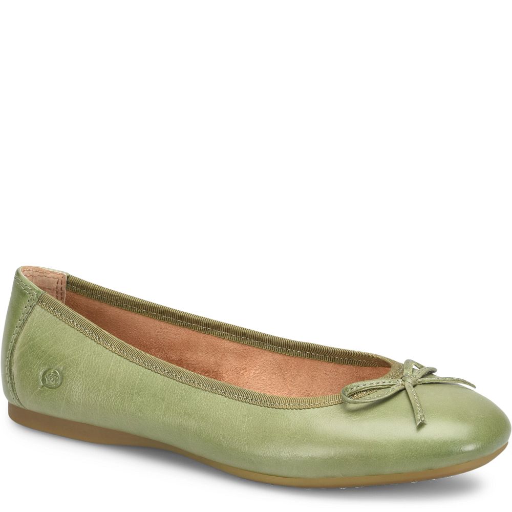 Born Brin Flats Green Leaf Product ID-mpObuUQF