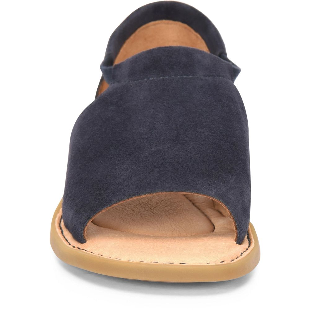 Born Cove Modern Sandals Navy River Suede Product ID-o02TXQ5E