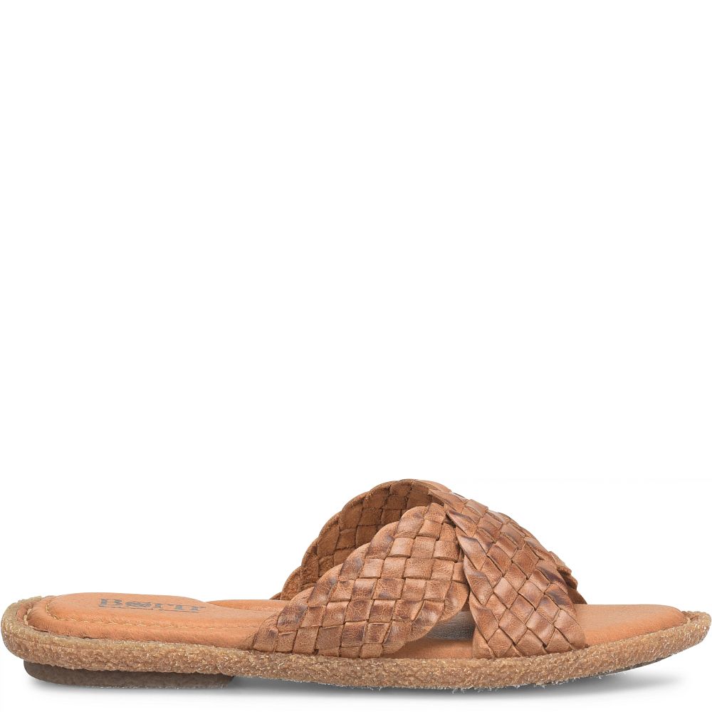 Born Rue Sandals Brown Luggage Product ID-o9R4Ypin