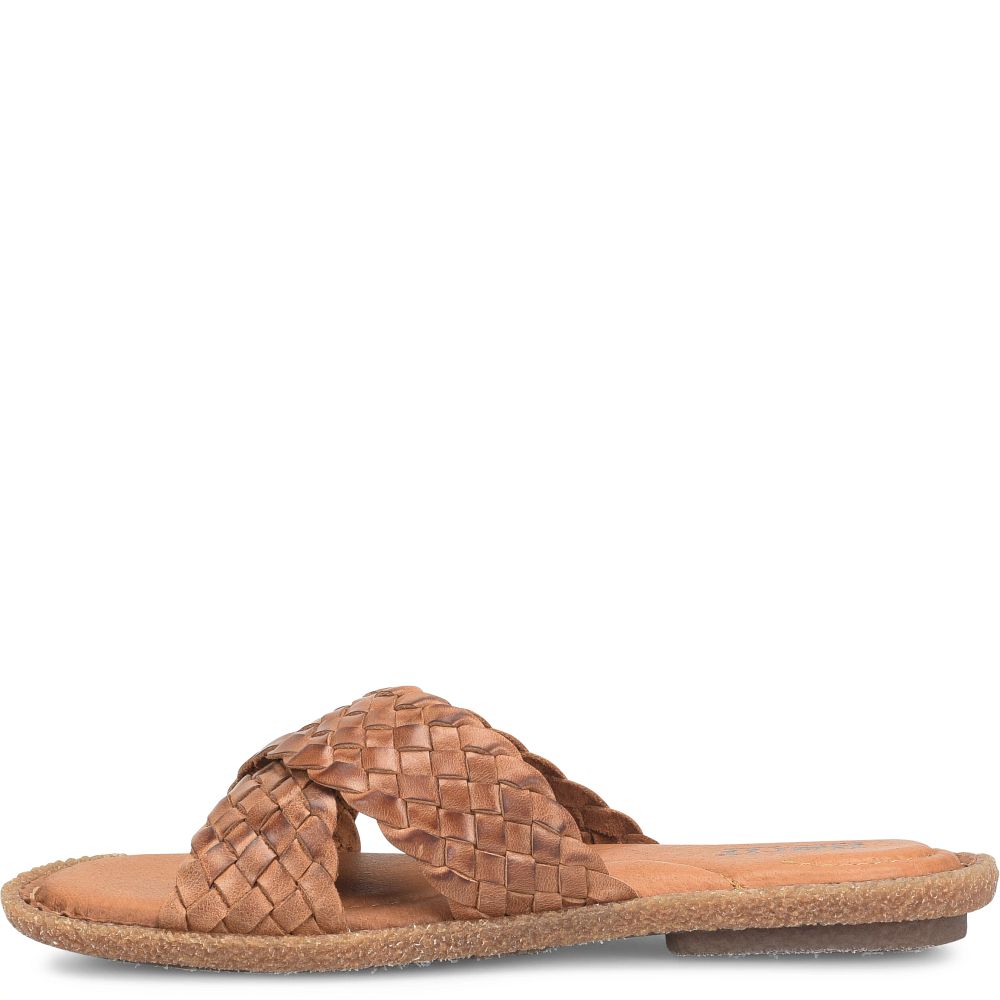 Born Rue Sandals Brown Luggage Product ID-o9R4Ypin