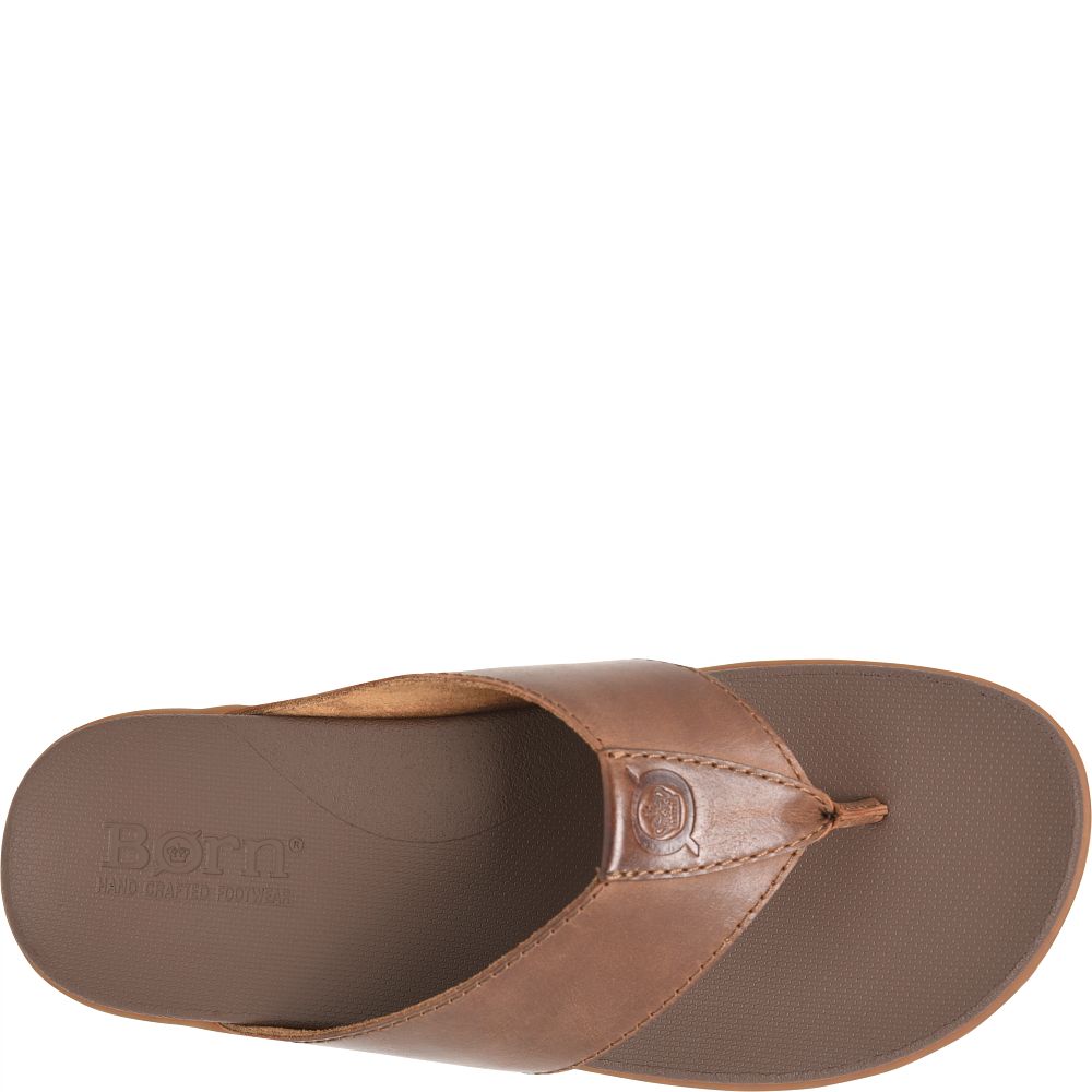 Born Gavin Sandals Brown Cuero Product ID-oIfCuUkL