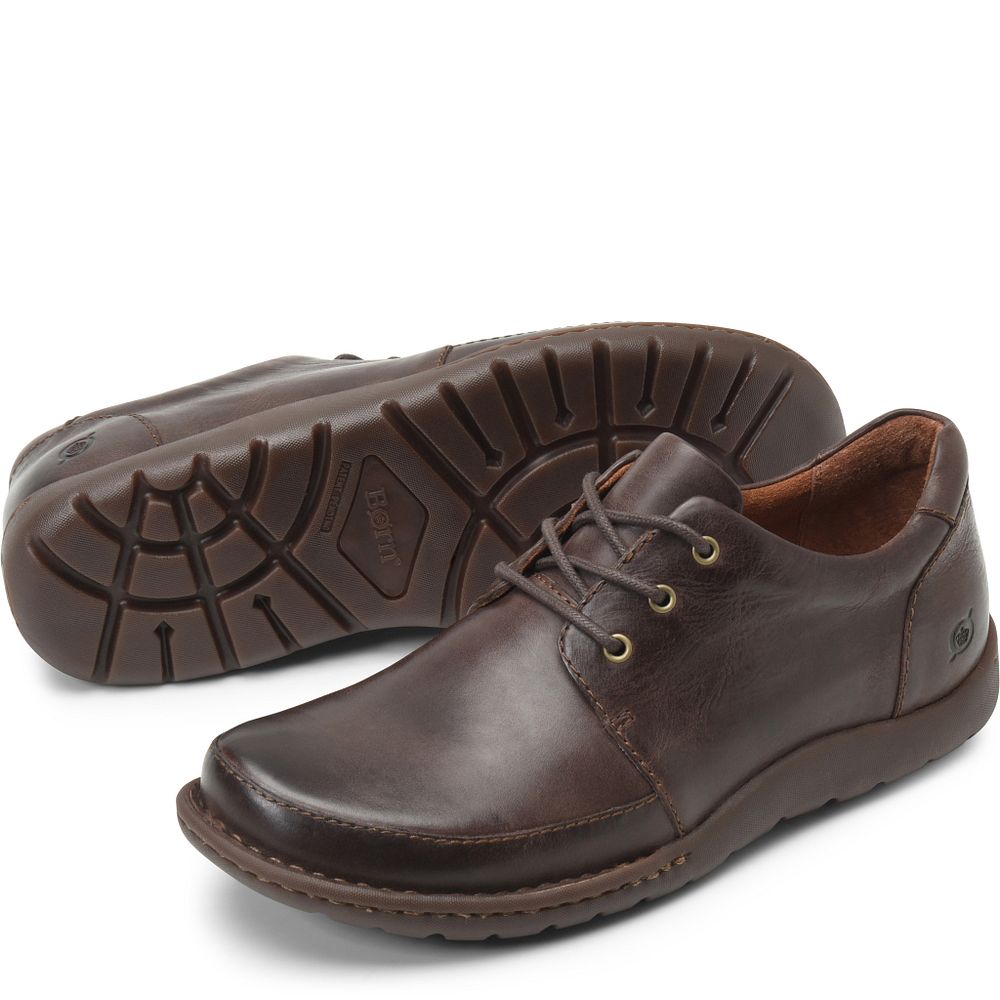 Born Nigel 3-Eye Slip-Ons Cocoa Brown Product ID-oTaHXQ37