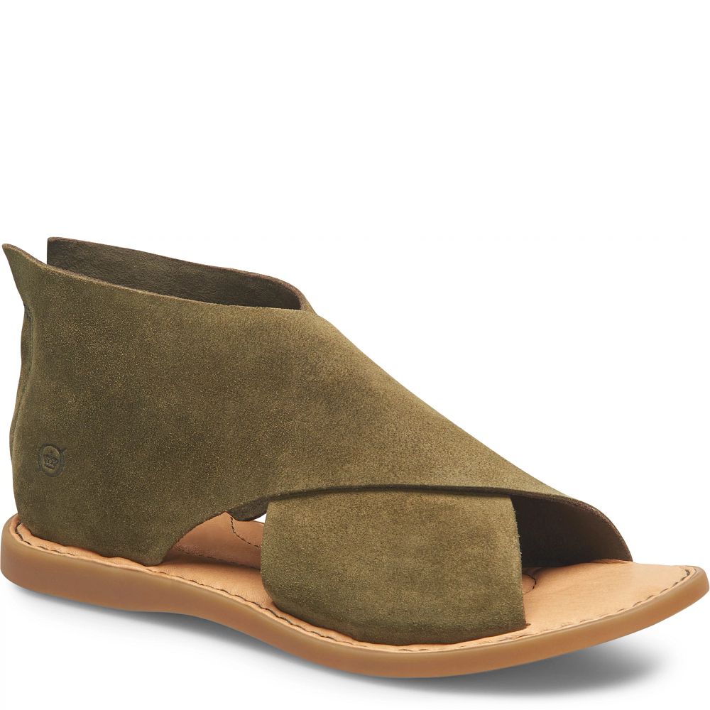 Born Iwa Sandals Army Green Suede Product ID-ogjDXtkM