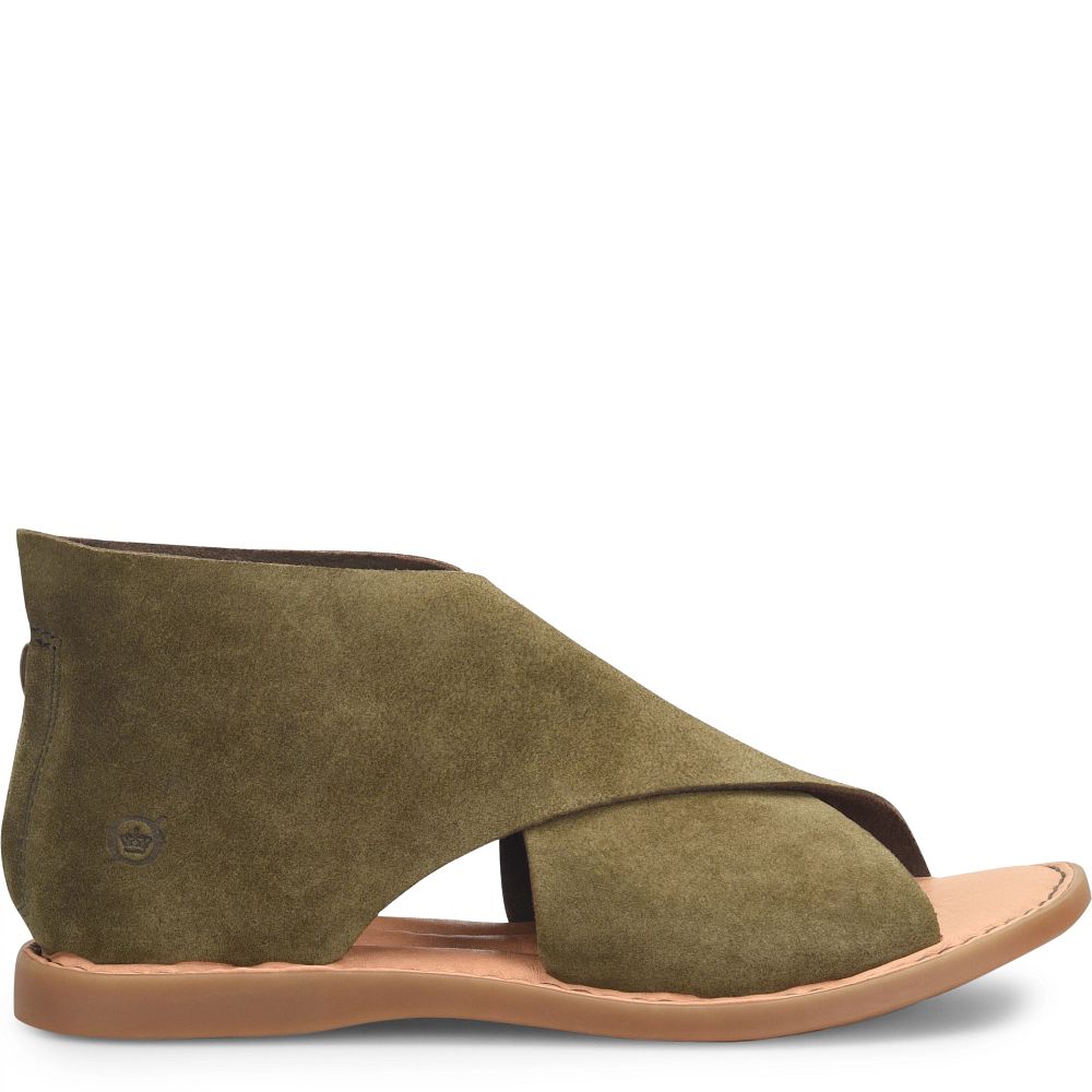 Born Iwa Sandals Army Green Suede Product ID-ogjDXtkM