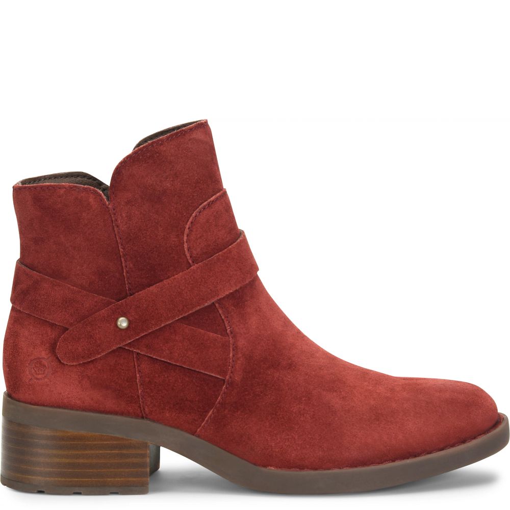 Born Tori Boots Dark Brick Distressed Product ID-oi36sbjH