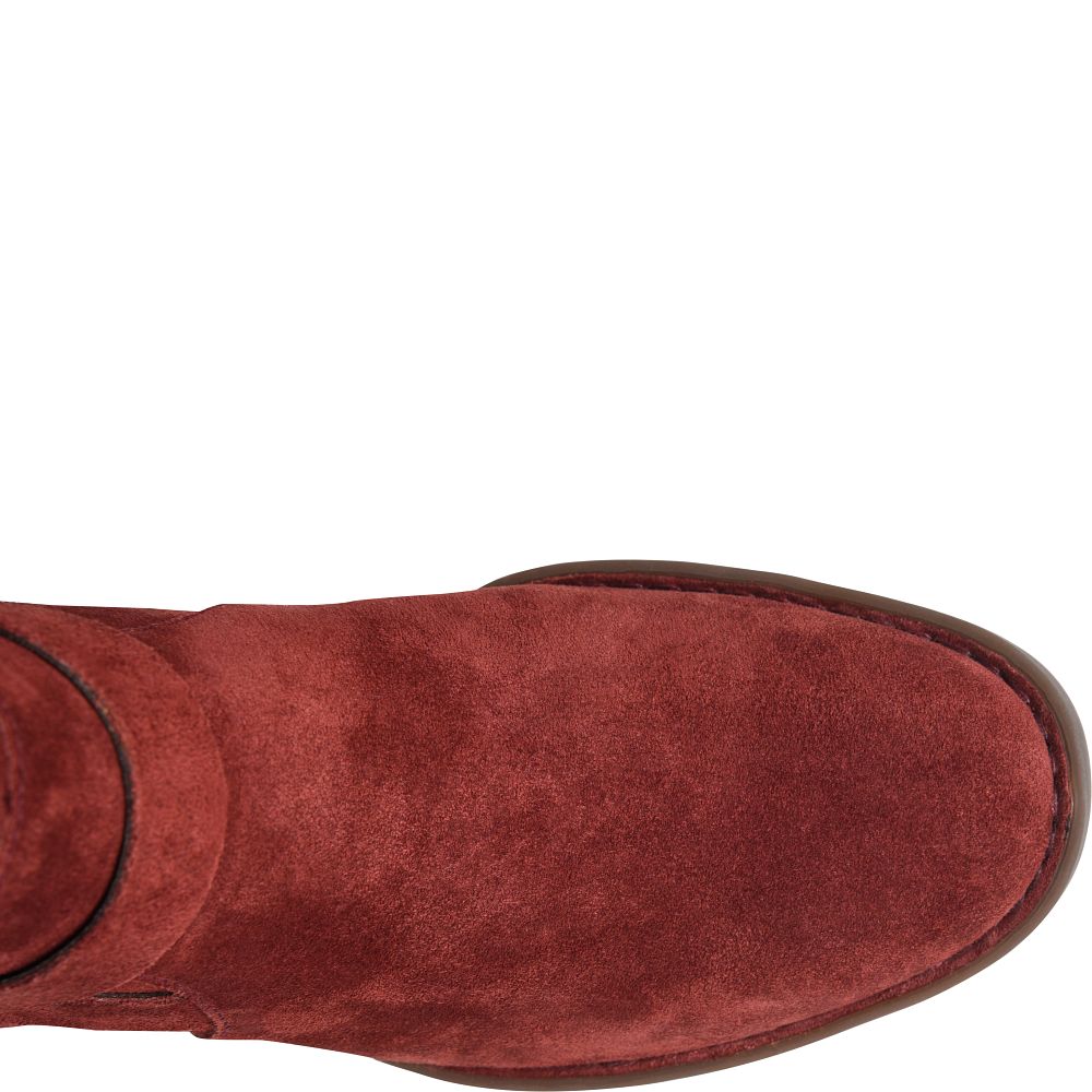 Born Tori Boots Dark Brick Distressed Product ID-oi36sbjH