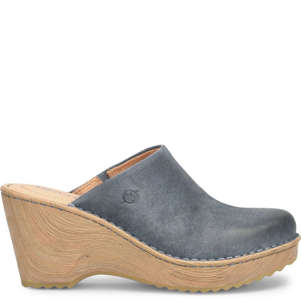 Born Natalie Clogs Light Jeans Distressed Product ID-pMPAScCS