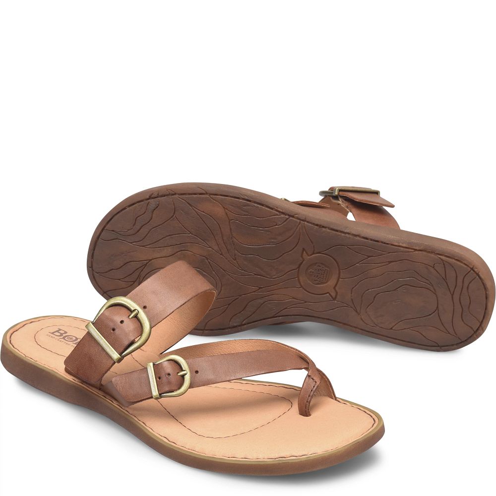 Born Hilani Sandals Brown Cuero Product ID-phpCoYXU