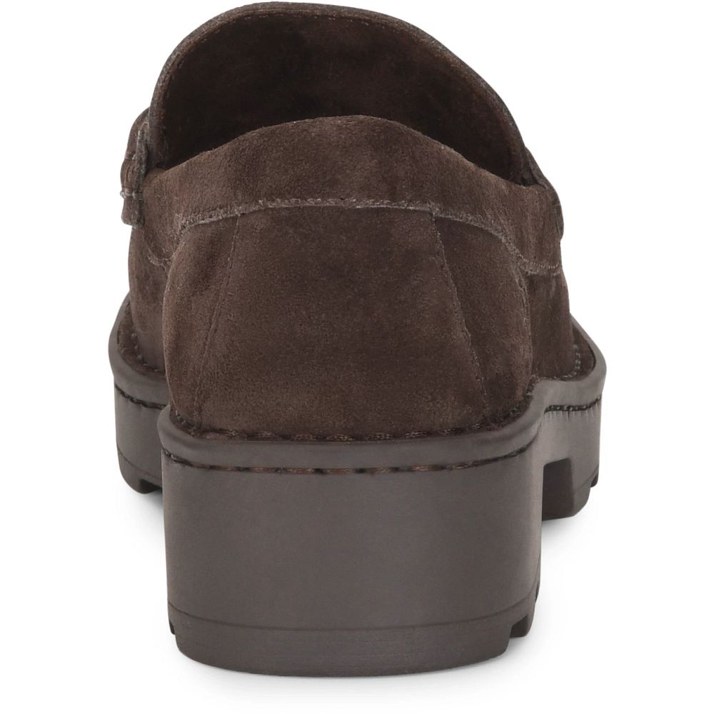 Born Teramo Slip-Ons Dark Brown Lince Suede Product ID-ptjiCFtT