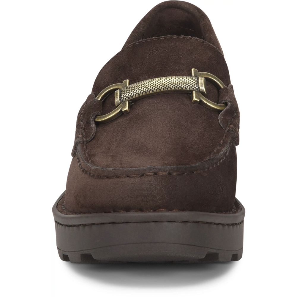 Born Teramo Slip-Ons Dark Brown Lince Suede Product ID-ptjiCFtT