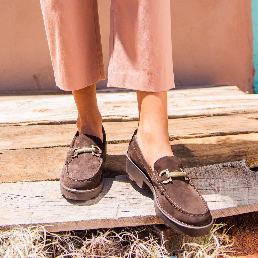 Born Teramo Slip-Ons Dark Brown Lince Suede Product ID-ptjiCFtT