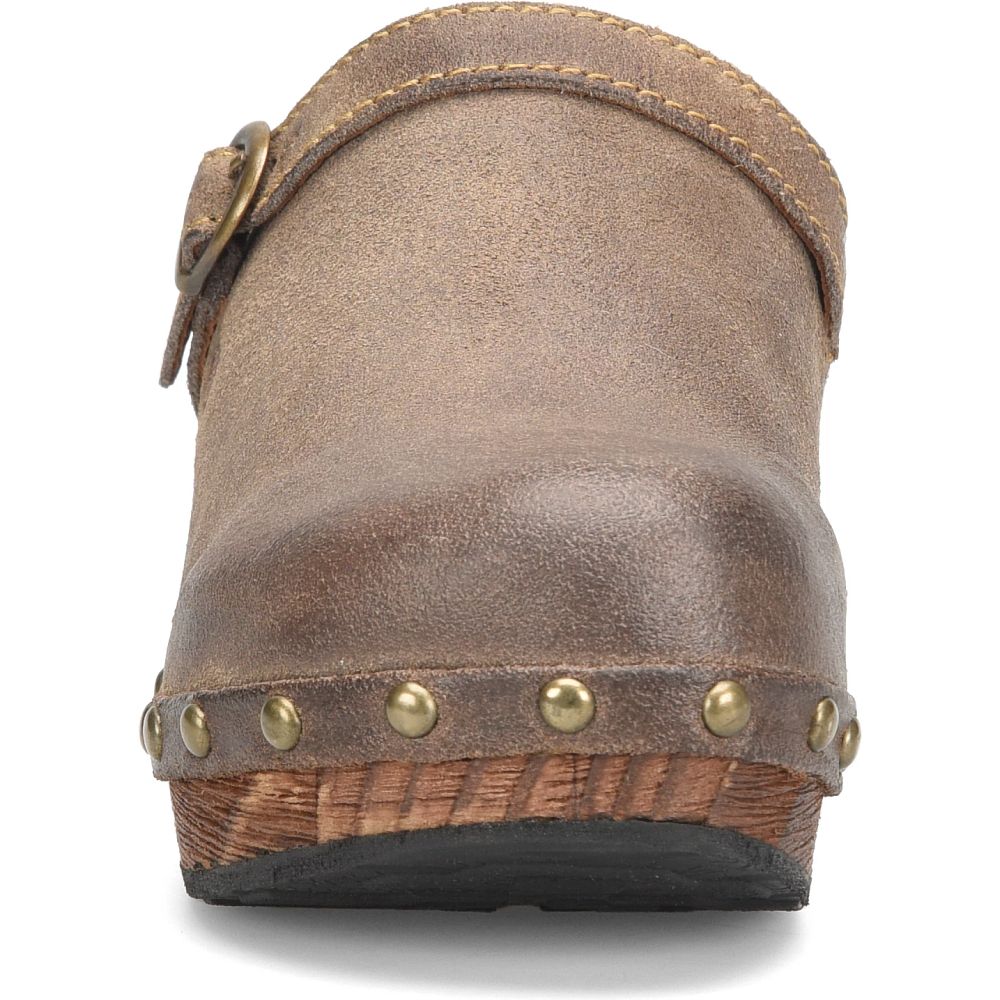 Born Jewel Clogs Taupe Avola Distressed Product ID-q5JMJFfV