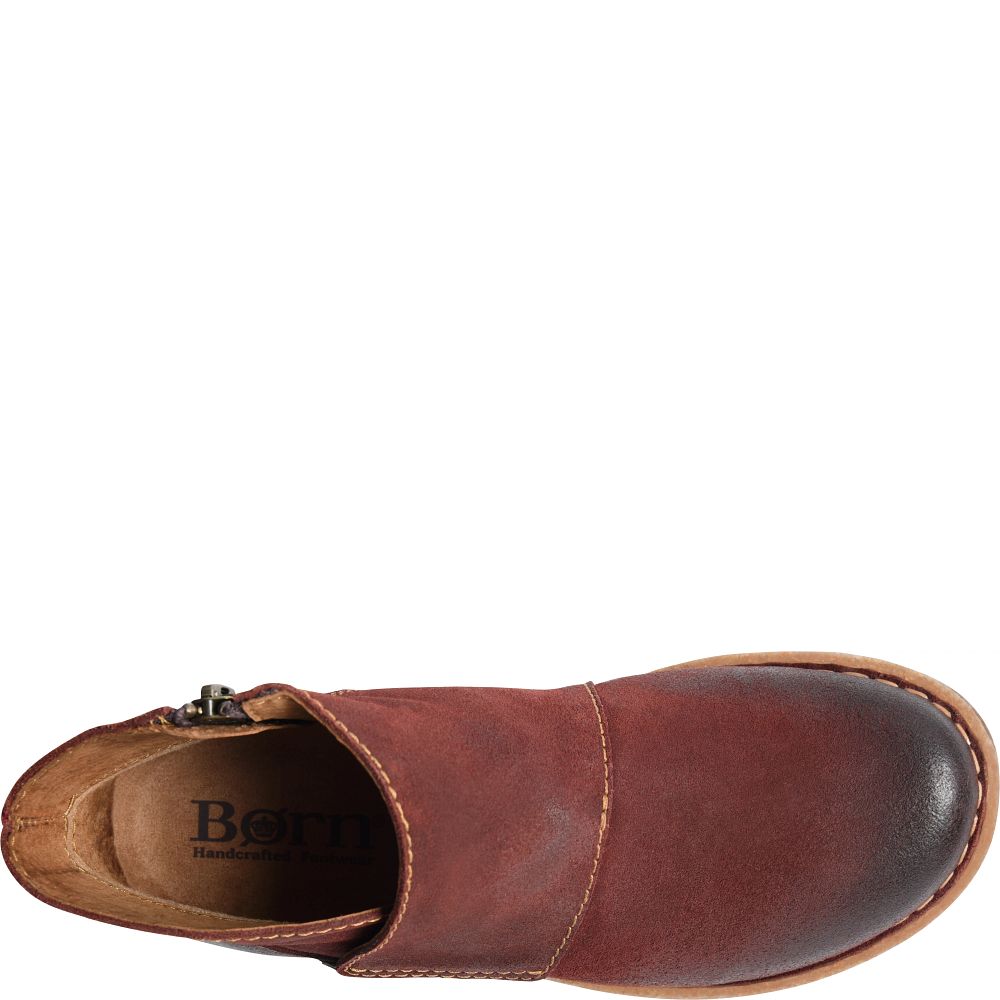 Born Tora Boots Dark Brick Distressed Product ID-qYlK8rev