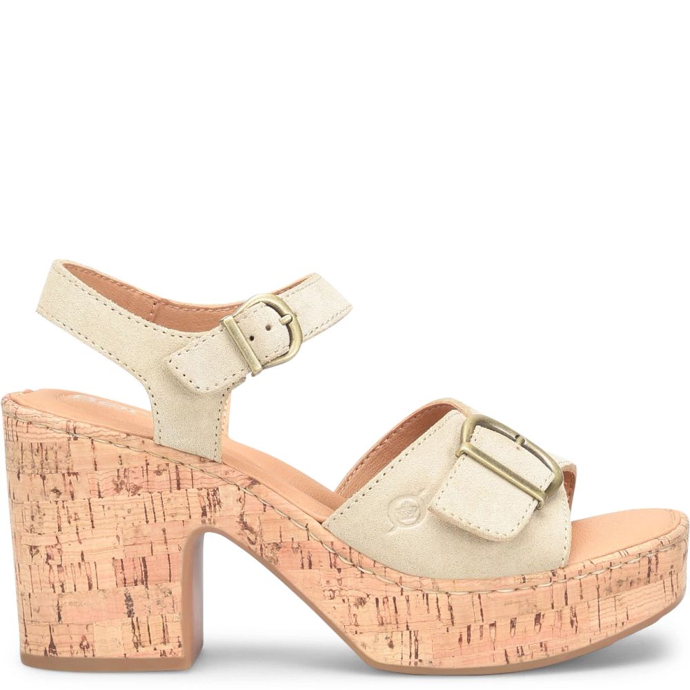 Born Browyn Sandals Natural Sand Suede Product ID-qoB6XXo0