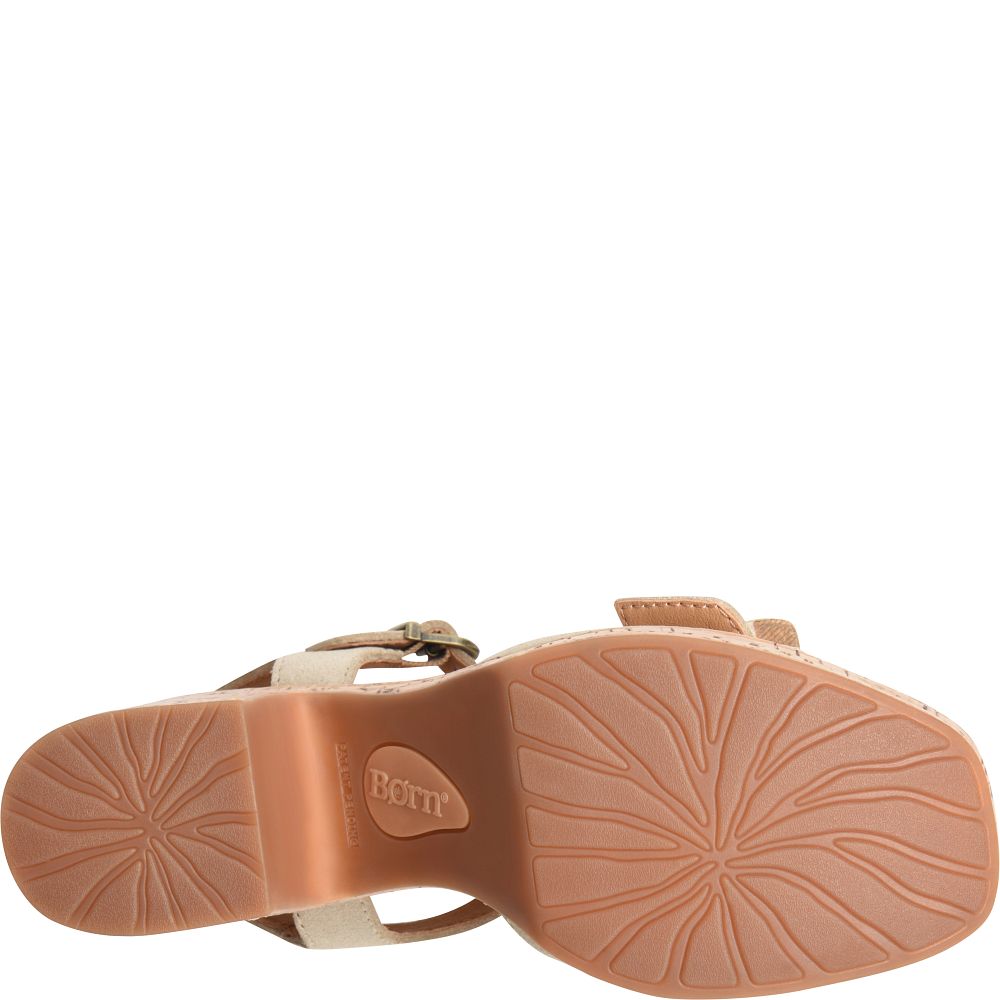 Born Browyn Sandals Natural Sand Suede Product ID-qoB6XXo0
