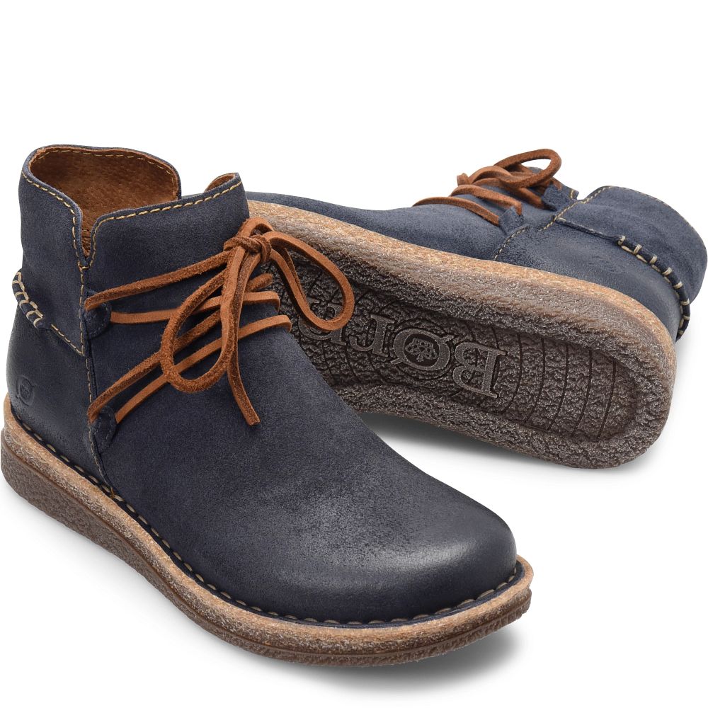 Born Calyn Boots Navy Indigo Distressed Product ID-r7Lh3Co2