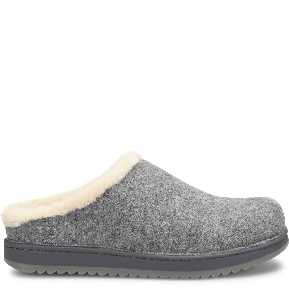 Born Jayce Slip-Ons Grey Wool Combo Product ID-rxnkbQi5