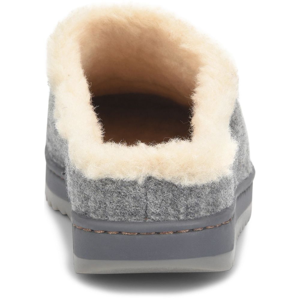 Born Jayce Slip-Ons Grey Wool Combo Product ID-rxnkbQi5